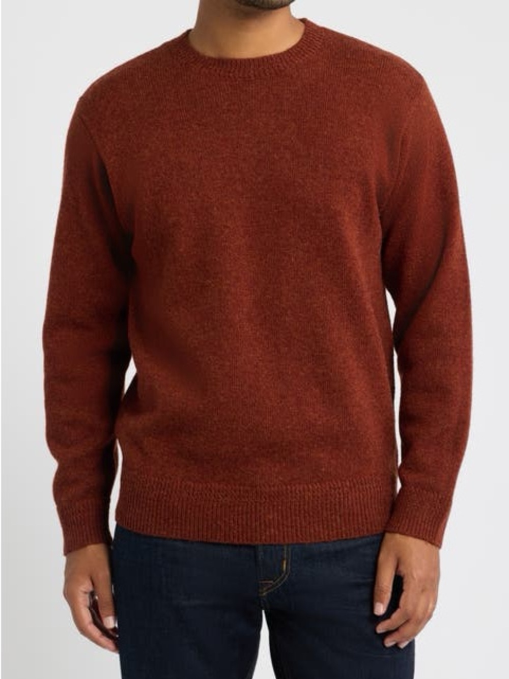 Banana Republic Men's 100% Cashmere XXL Crewneck Sweater in Rust